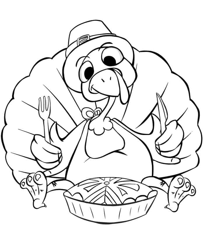 Crazy Turkey Coloring Pages