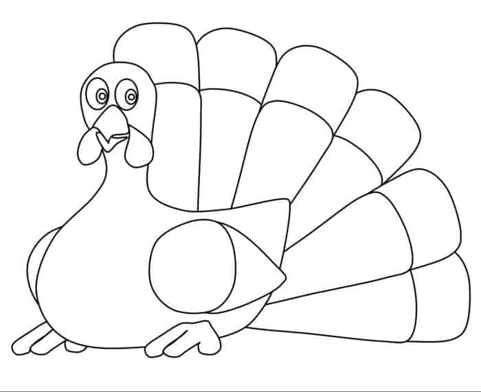 Cute Baby Turkey Coloring Pages