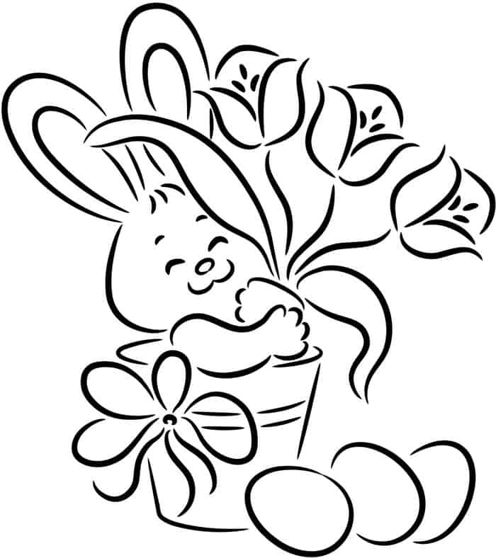 Cute Rabbit Coloring Pages