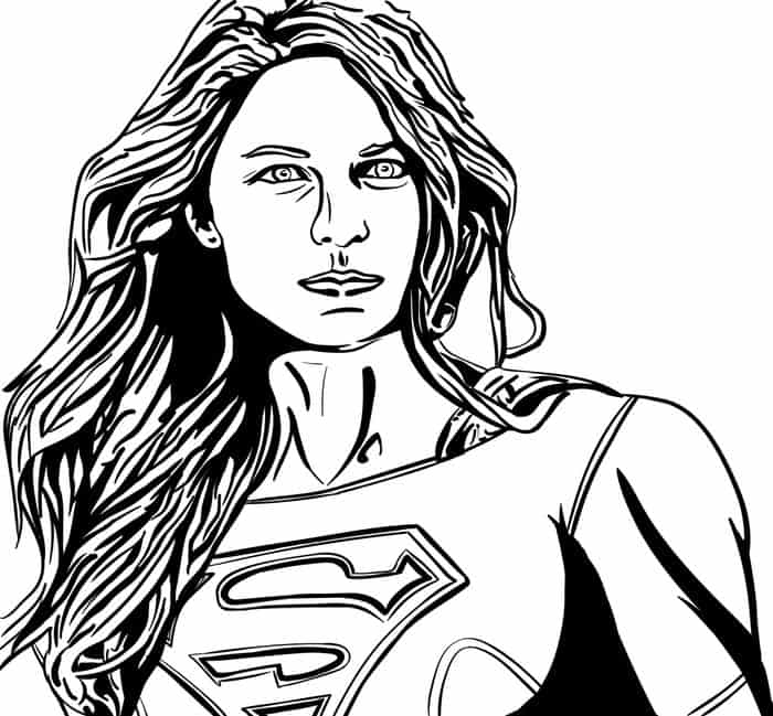 Dc Super Hero High Coloring Pages Supergirl