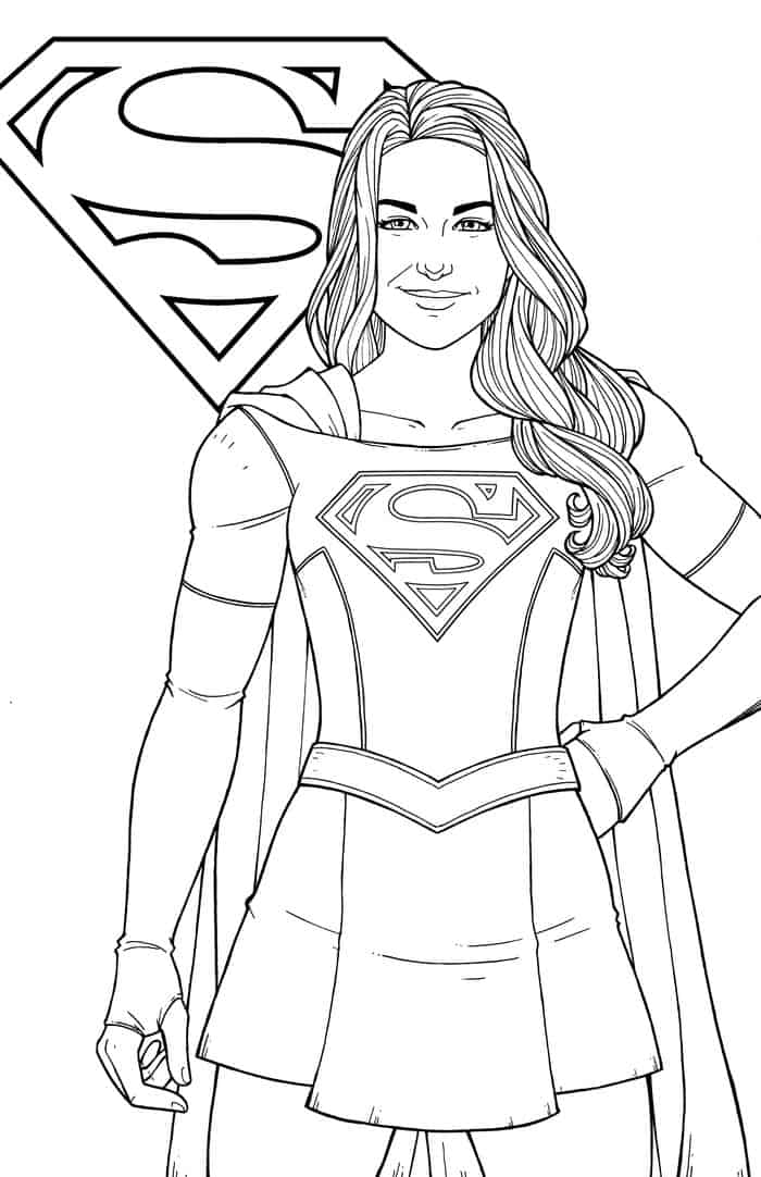 Dc Superhero Girls Coloring Pages Supergirl