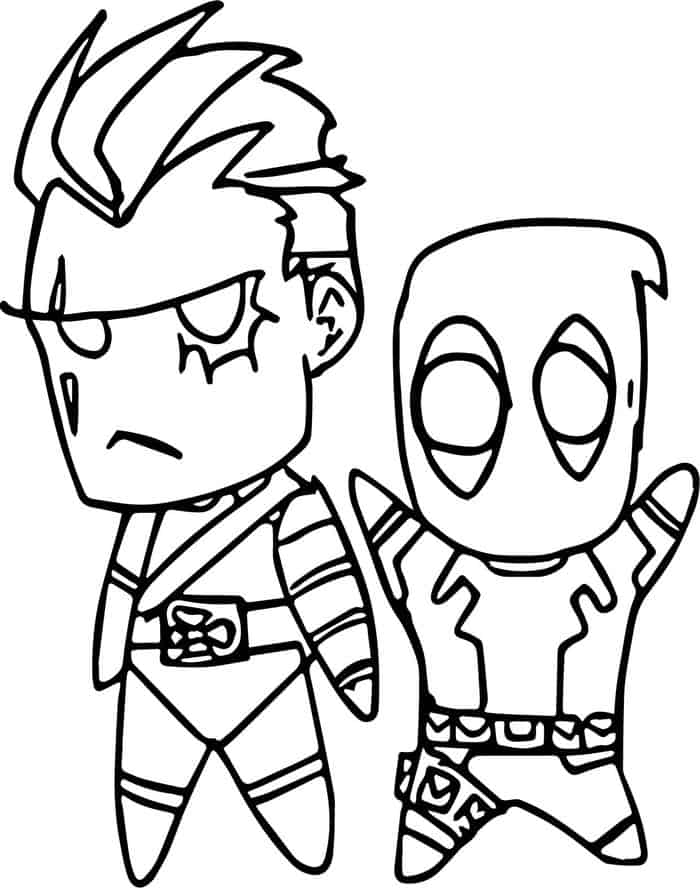 Deadpool Coloring Pages For Kids