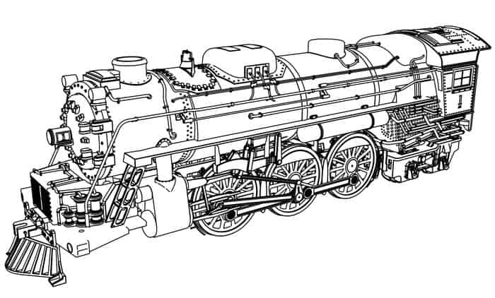 Diesel Train Coloring Pages
