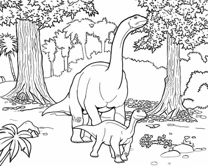 Dinosaurs And Extinct Animals Coloring Pages