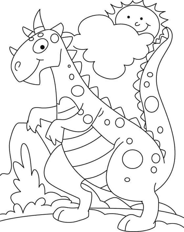 Dinosaurs Coloring Book Pages