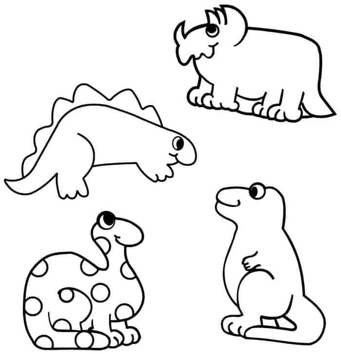 Dinosaurs For Kids Coloring Pages