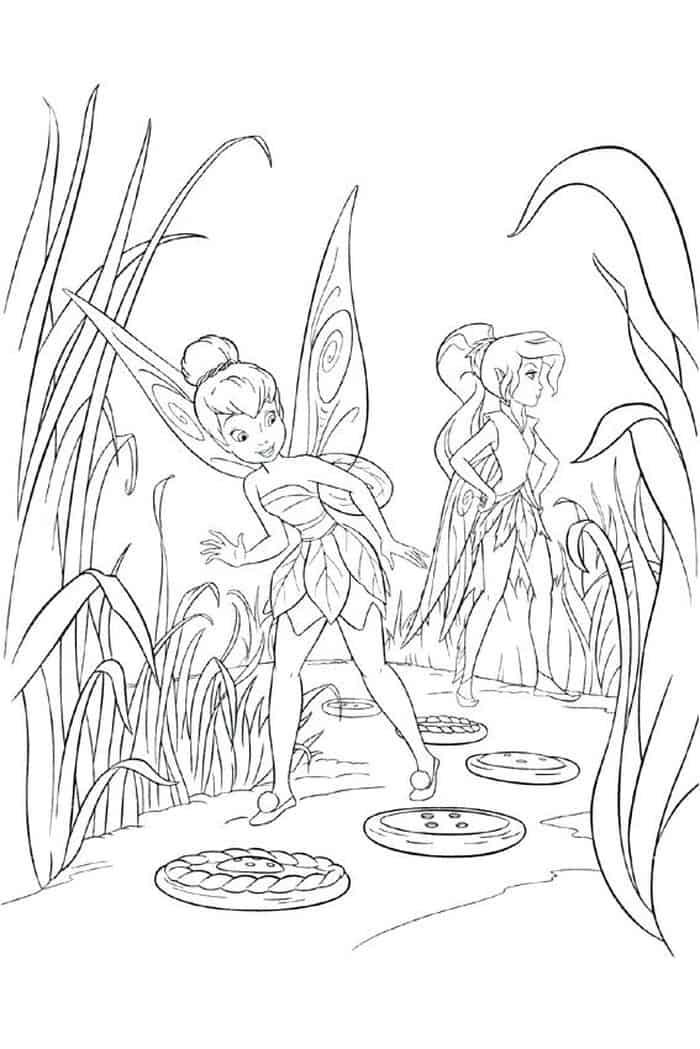 Disney Fairy Tinkerbell Coloring Pages