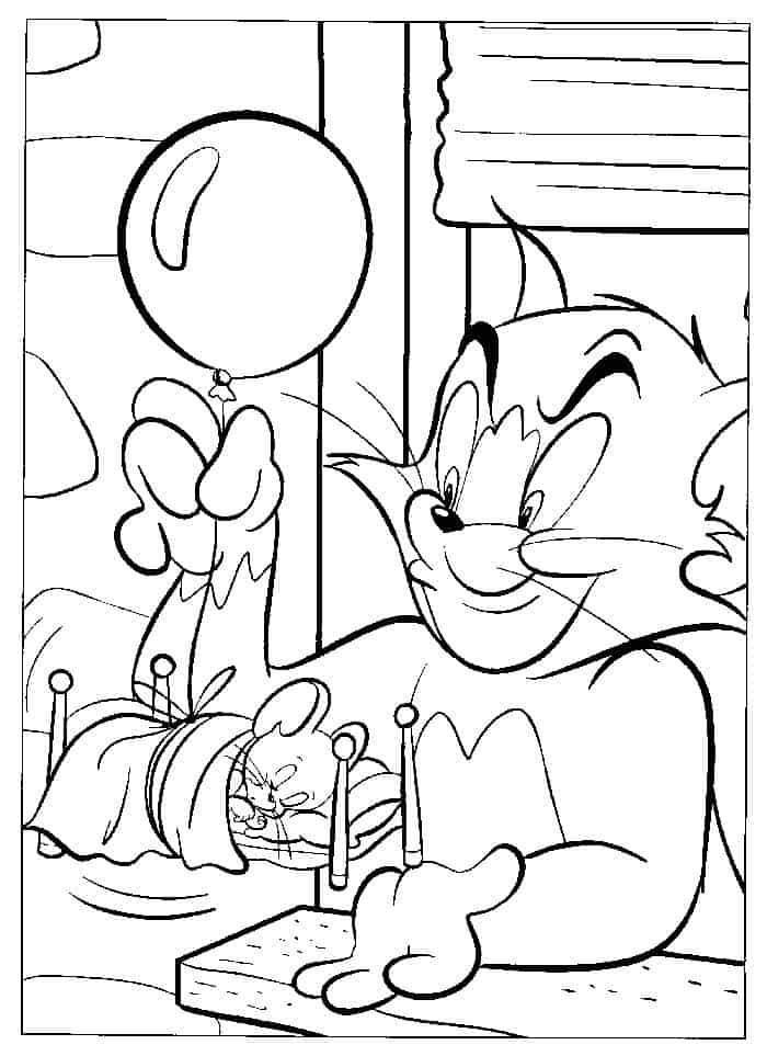 Disney Tom And Jerry Coloring Pages