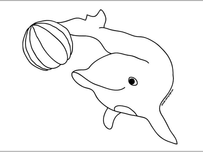 Dolphin Coloring Pages For Kids To Print