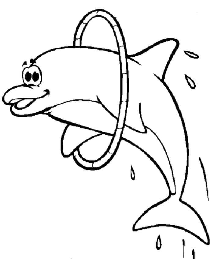 Dolphin Coloring Pages Free Printable