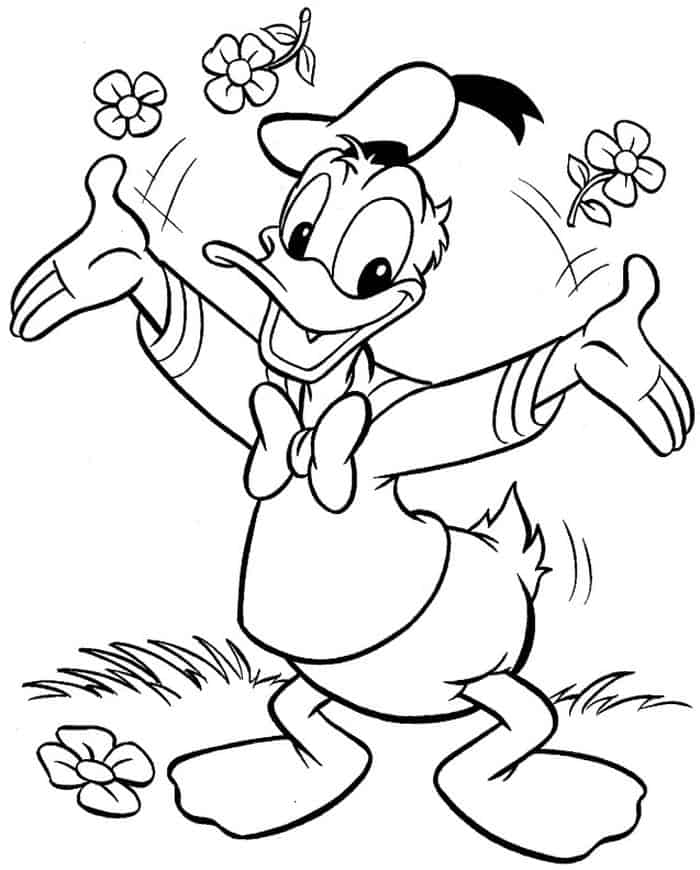 Donald Duck Cinco De Mayo Coloring Pages