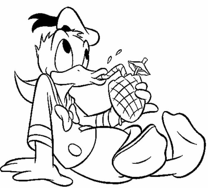 Donald Duck Coloring Pages Free Printable