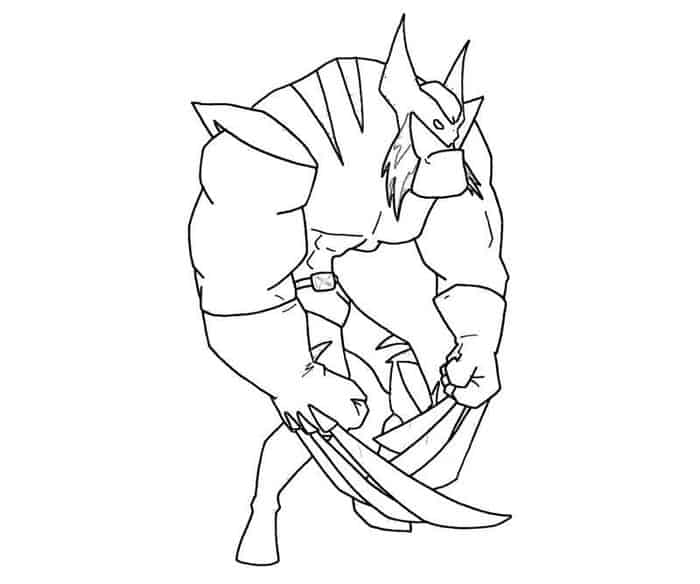 Drawing Wolverine Coloring Pages