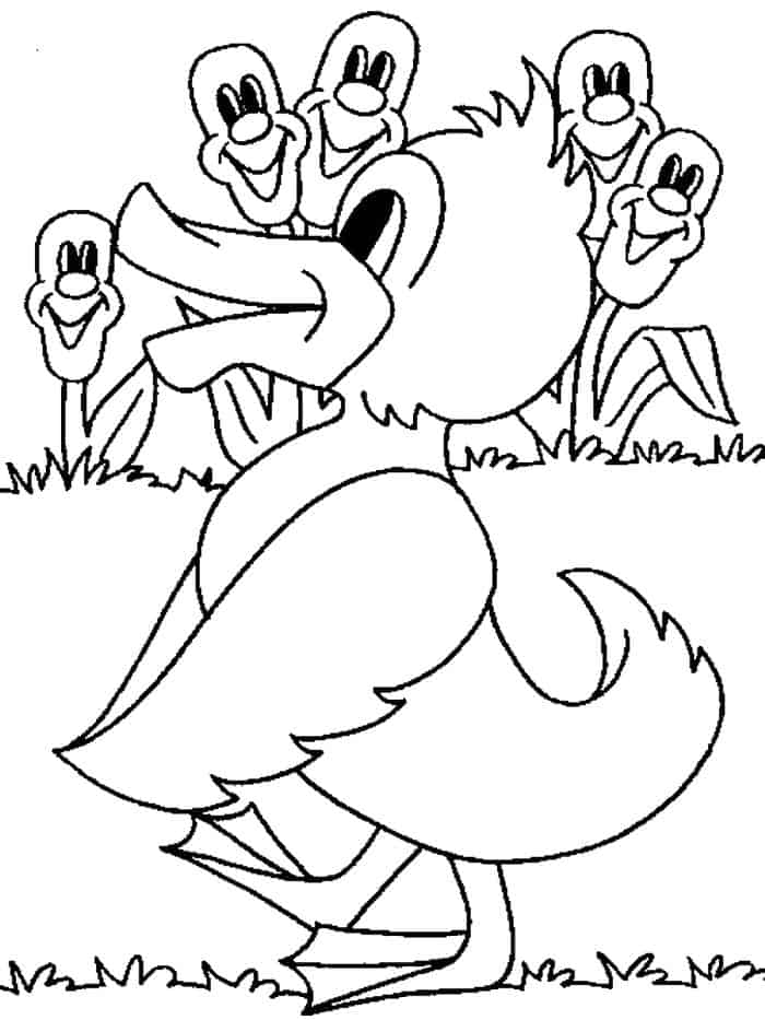 Duck For President Coloring Pages
