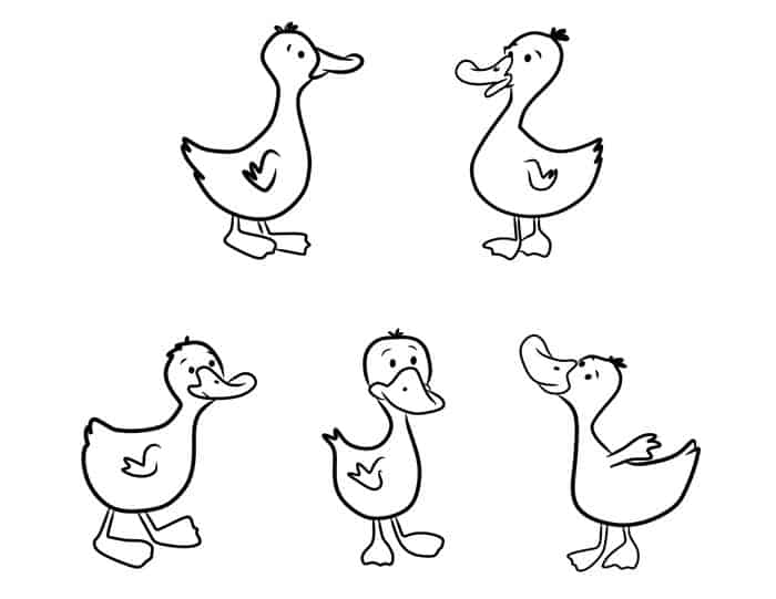 Duck Put Togethers Coloring Pages