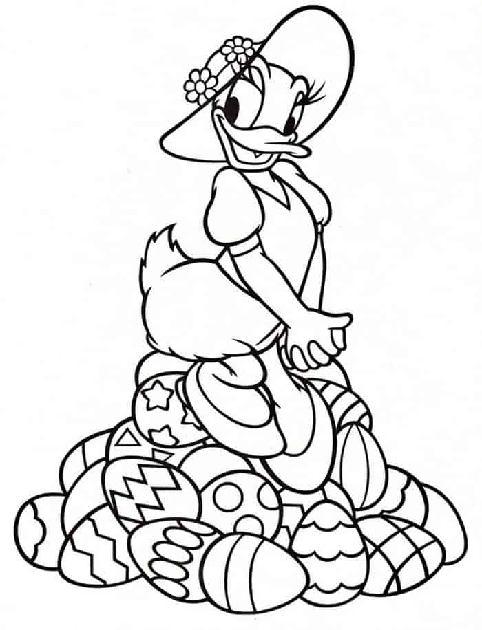 Easter Duck Coloring Pages