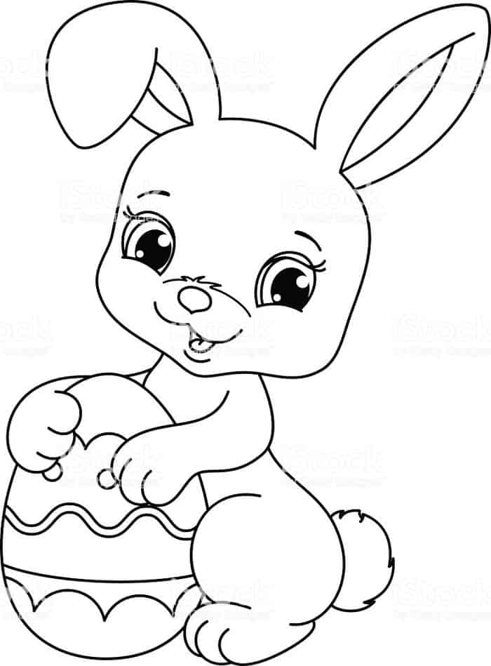 Easter Rabbit Coloring Pages