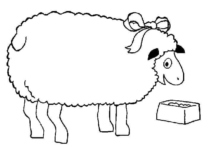 Feed My Sheep Bw Coloring Pages