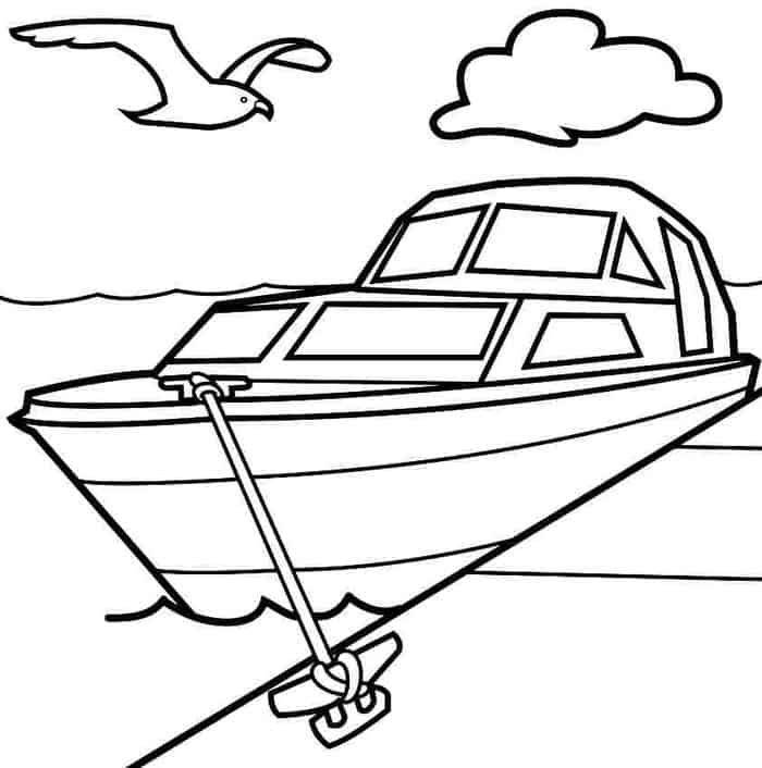 Ferry Boat Coloring Pages