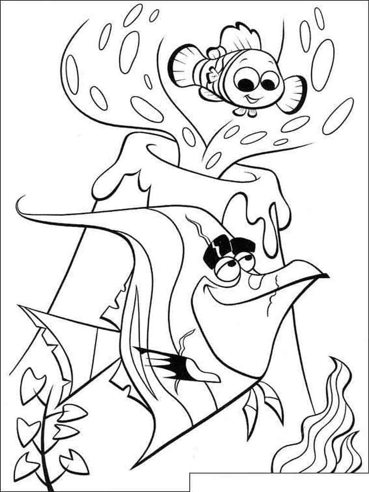 Finding Nemo Coloring Pages Gil