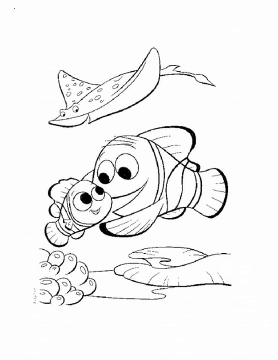 Finding Nemo Coloring Pages Marlin And Nemo