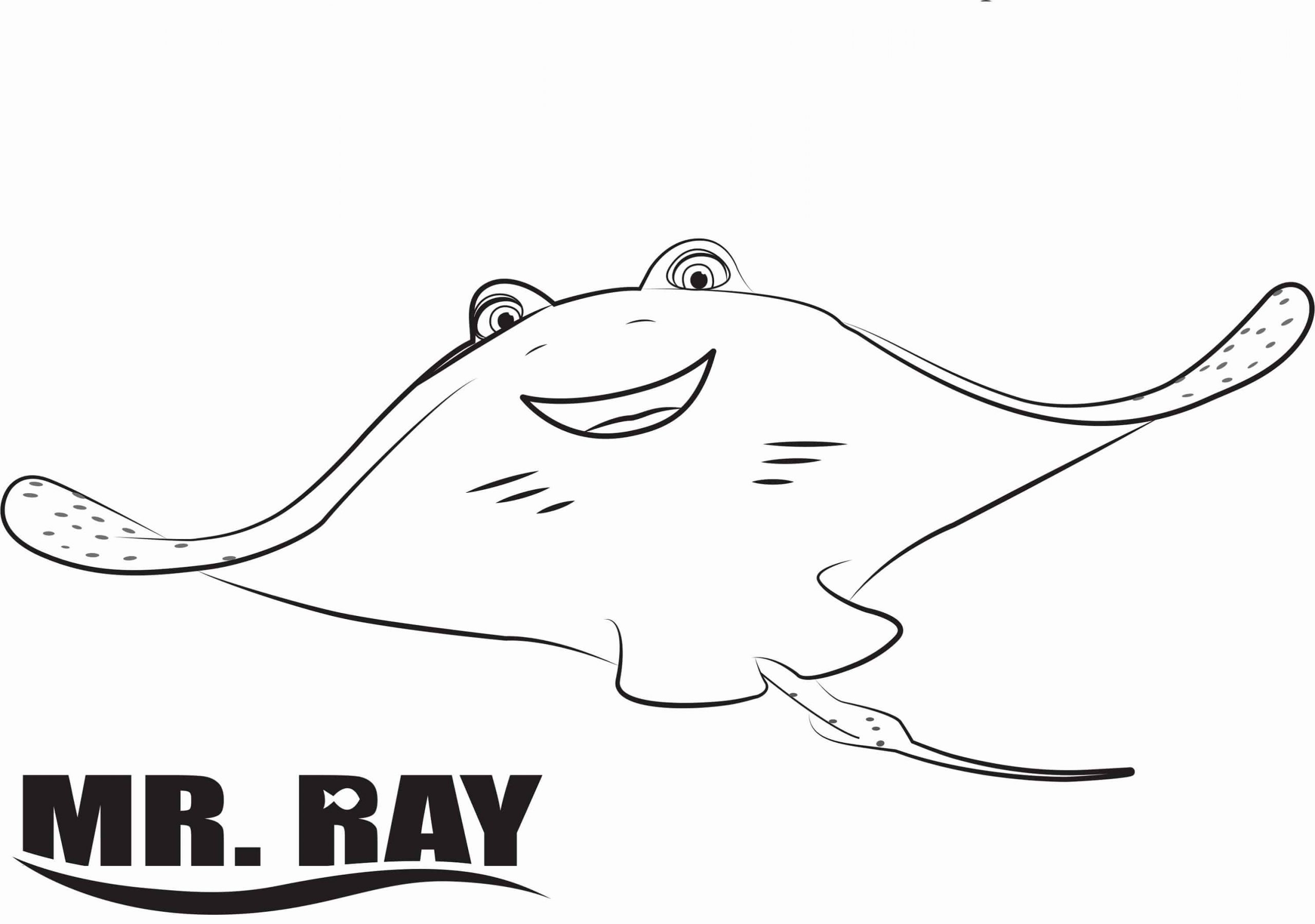 Finding Nemo Coloring Pages Mr Ray