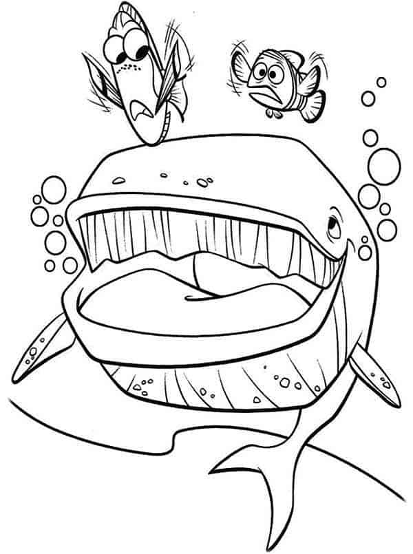 Finding Nemo Crush Coloring Pages