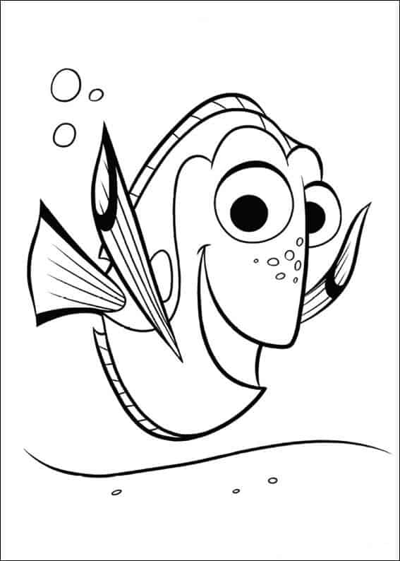 Finding Nemo Dory Coloring Pages