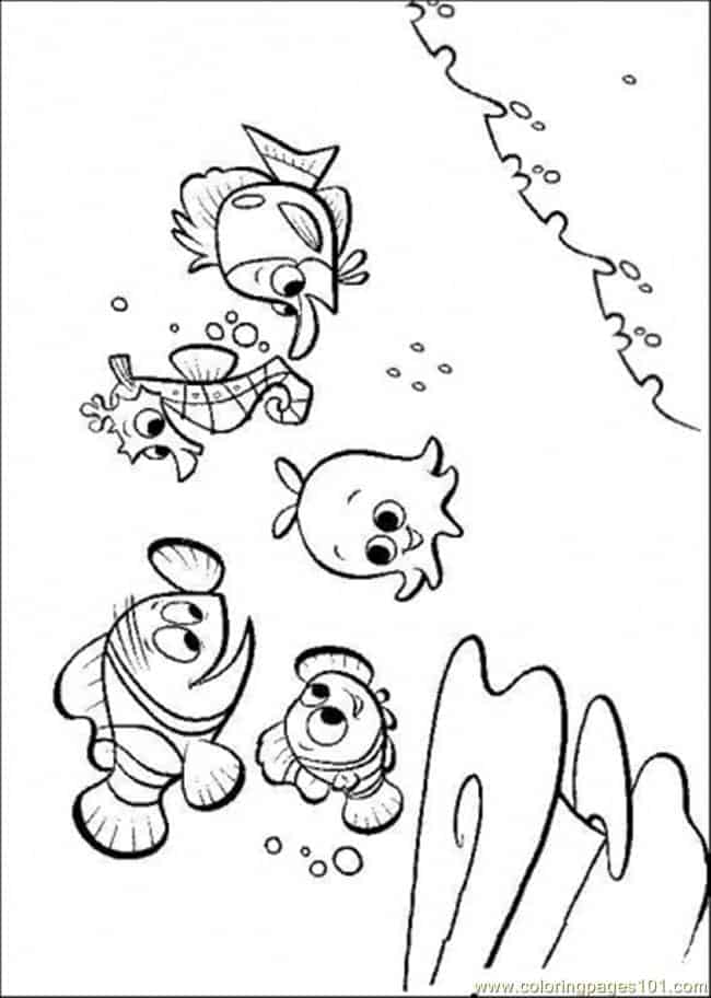 Finding Nemo Sheldon Coloring Pages