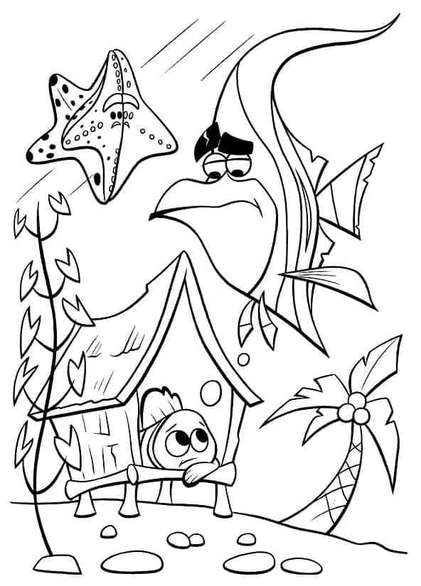 Finding Nemo Star Fish Coloring Pages
