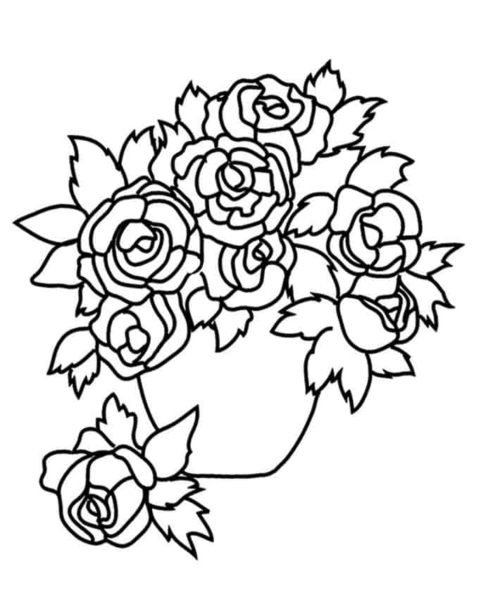Flowers Coloring Pages For Adults