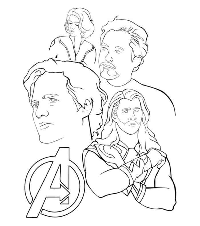 Free Avengers Coloring Pages Printable