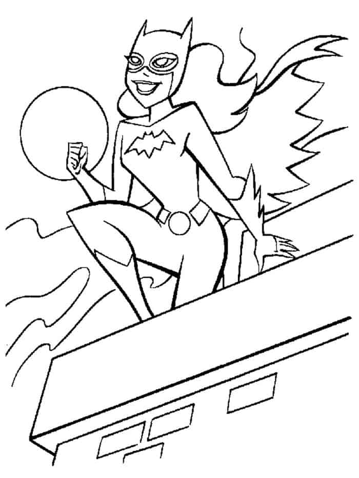 Free Batgirl Coloring Pages