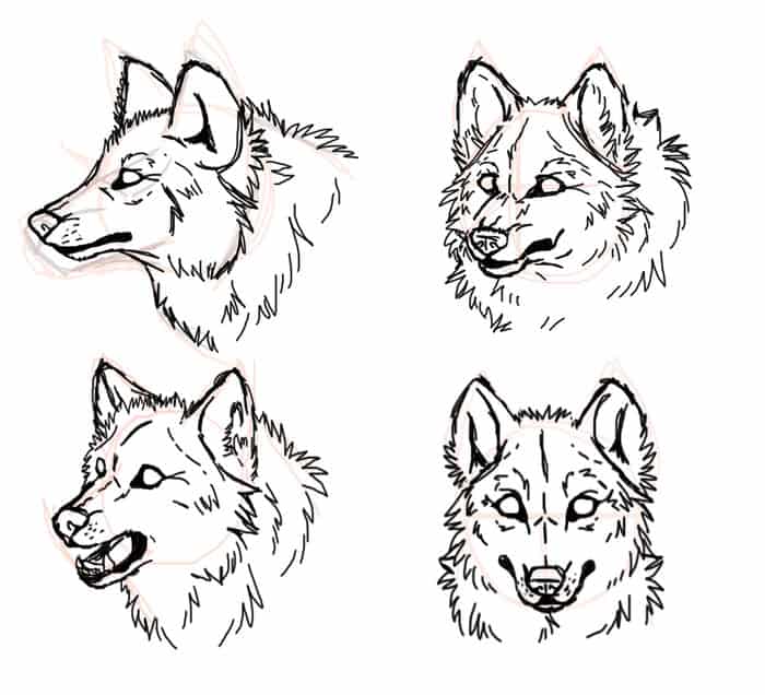 Free Coloring Pages By Numbers Of Wolves