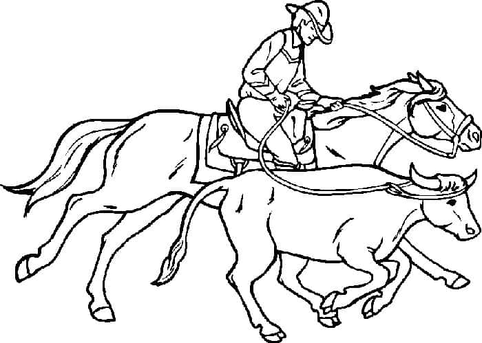 Free Coloring Pages Cowboy