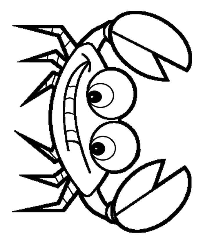 Free Coloring Pages Crab