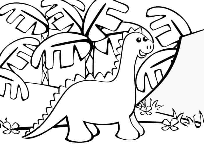Free Coloring Pages Dinosaurs