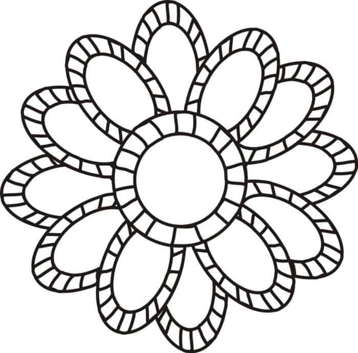 Free Coloring Pages For Adults Flowers
