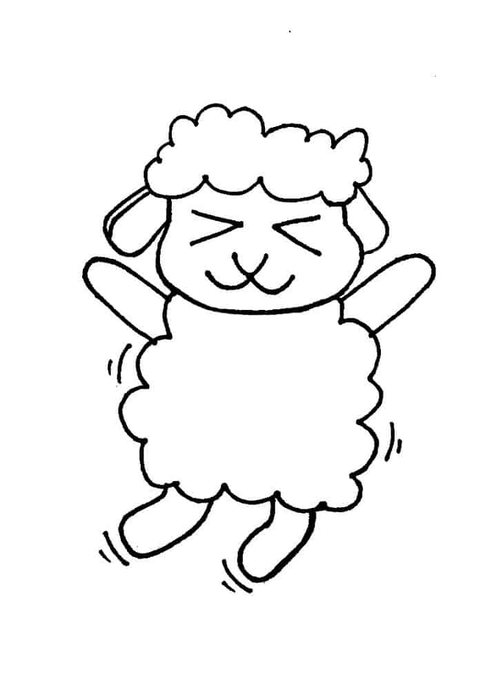 Free Coloring Pages Of A Sheep Face