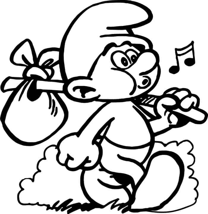 Free Coloring Pages Of Smurfs