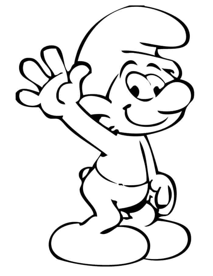Free Coloring Pages Smurfs