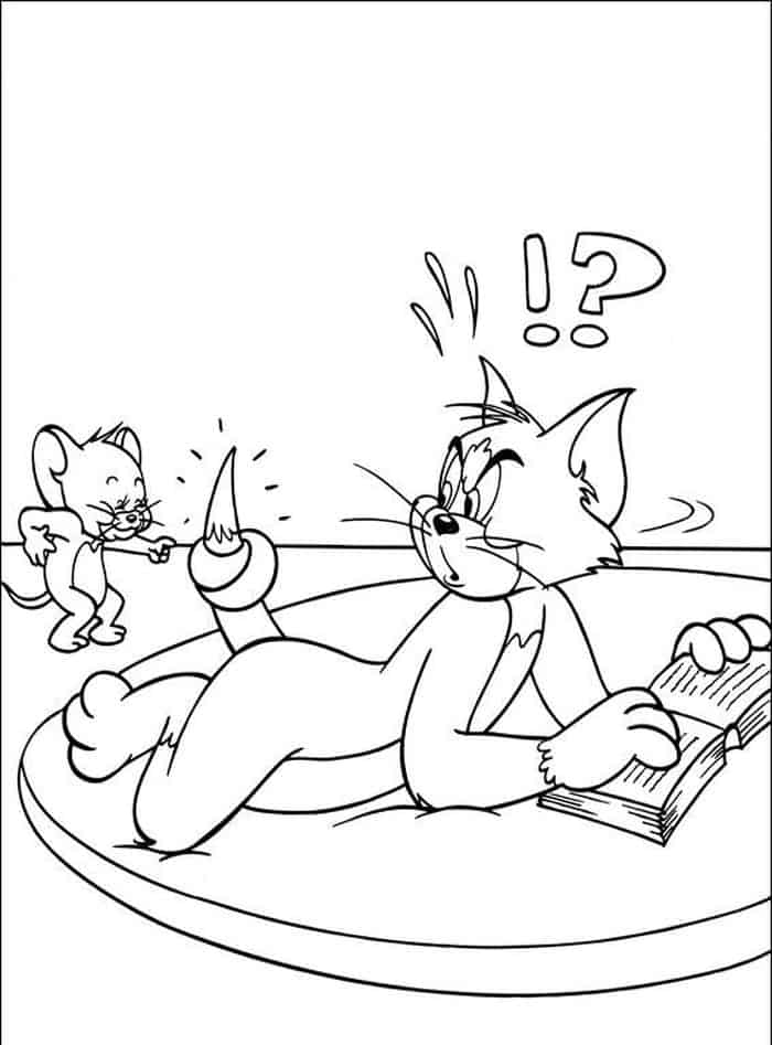 Free Coloring Pages Tom And Jerry