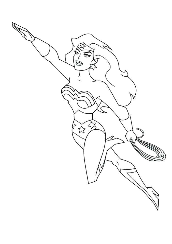 Free Coloring Pages Wonder Woman