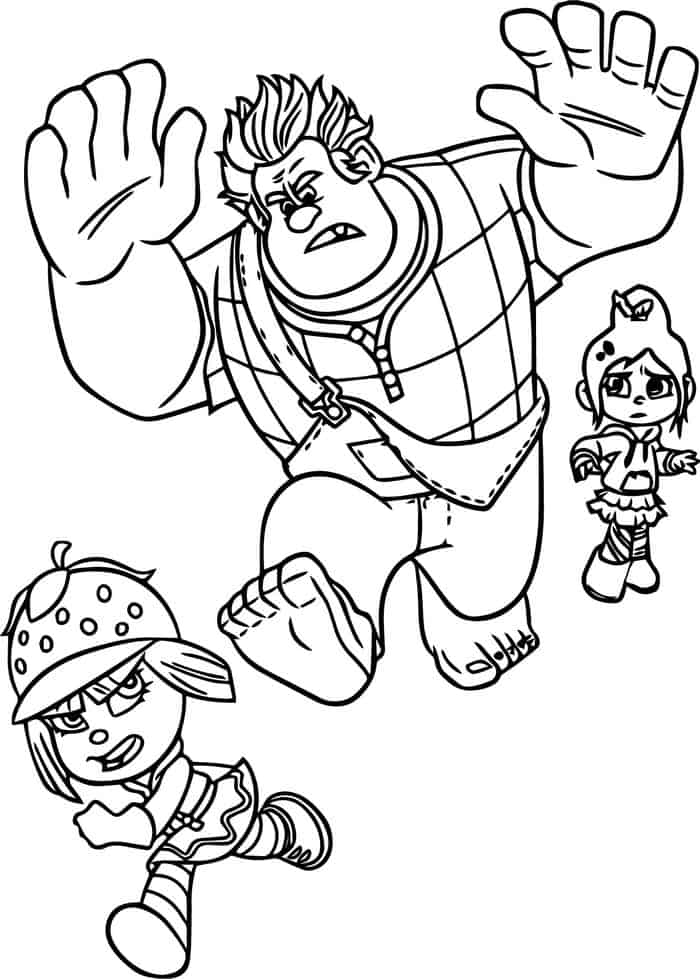 Free Coloring Pages Wreck It Ralph