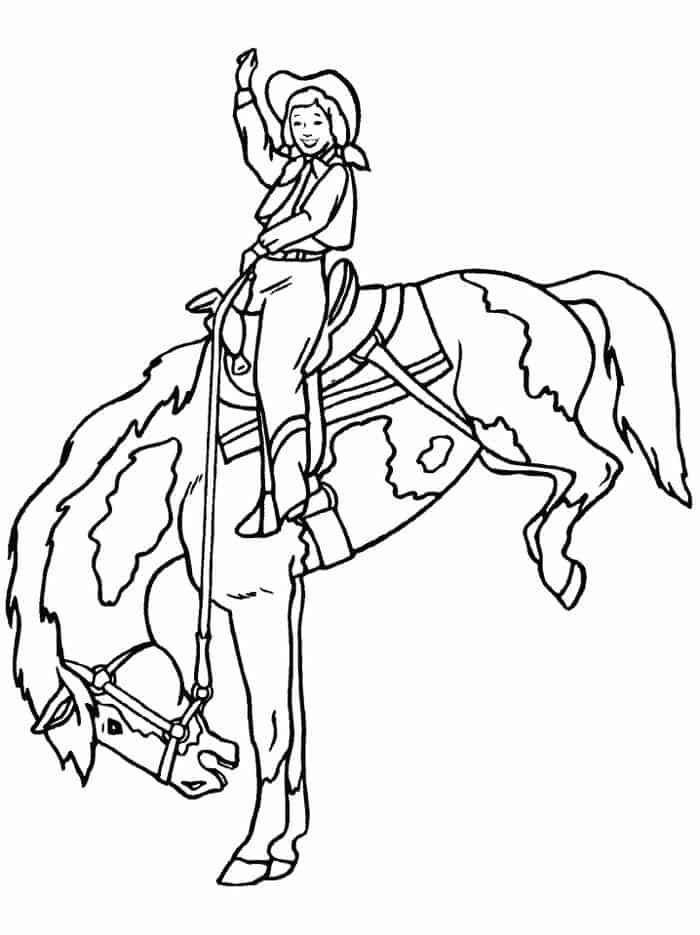 Free Cowboy Coloring Pages