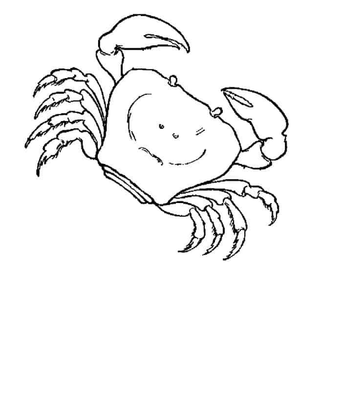 Free Crab Coloring Pages