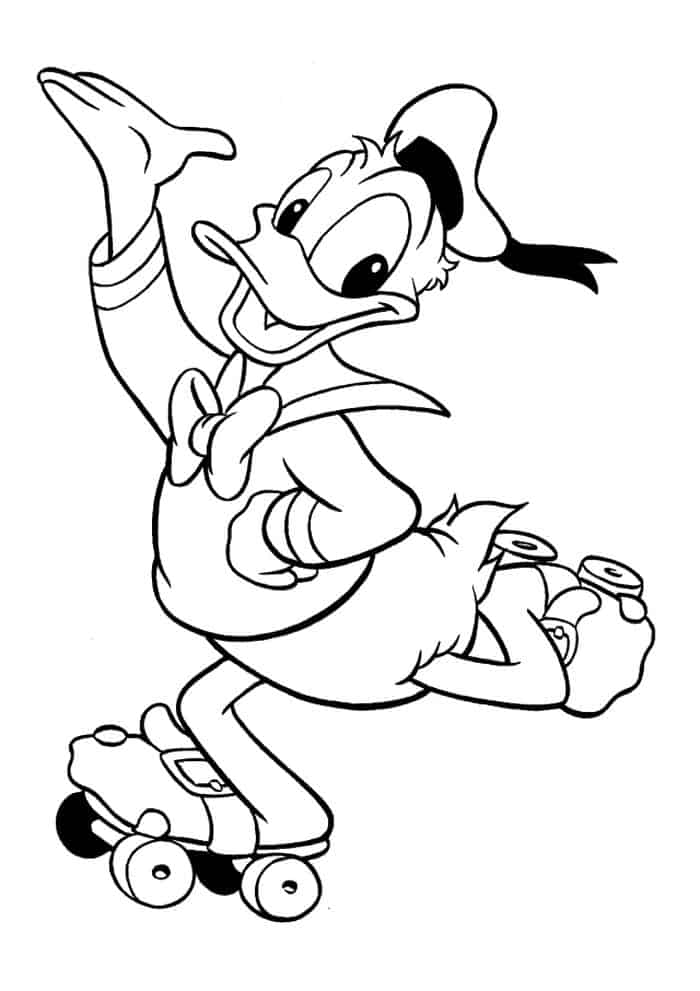 Free Donald Duck Online Coloring Pages