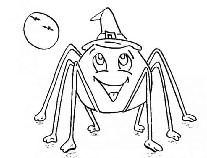 Free Halloween Spider Coloring Pages