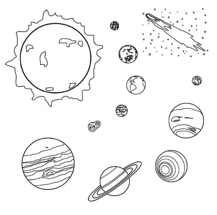 Free Printable Adult Solar System Coloring Pages