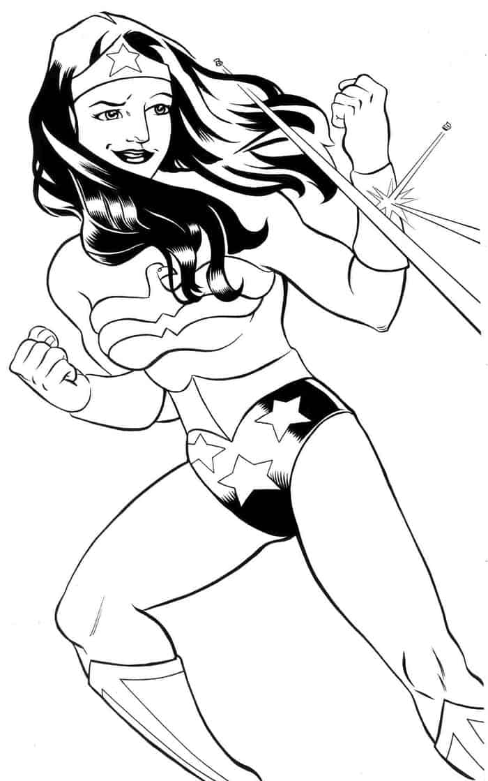 Free Printable Wonder Woman Coloring Pages